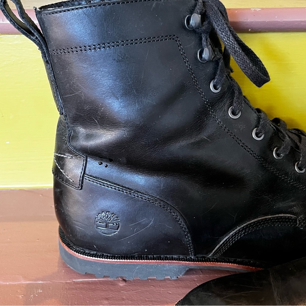 Timberland Black Leather Men's Ankle Boots - Picture 6 of 10